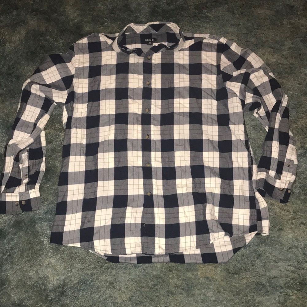 George Men’s XL (46-48) Long Sleeve Button Down